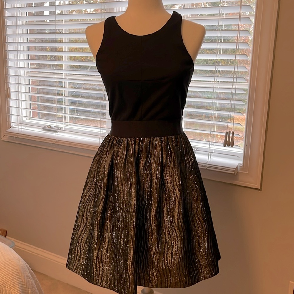 Milly shimmer black dress